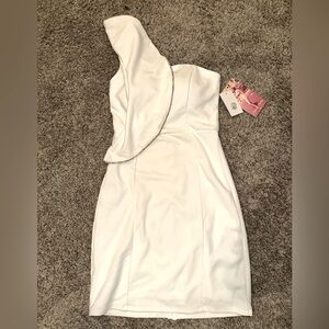 White cocktail dress